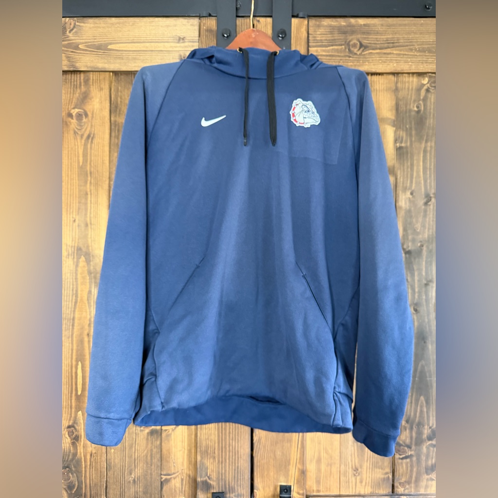 Nike Navy Crewneck Sweatshirt With Bulldog Patch